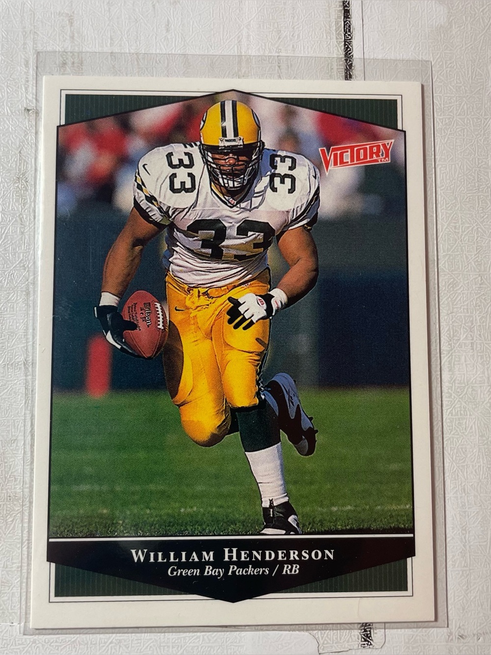 William Henderson 1999 Upper Deck Victory #105 Green Bay Packers